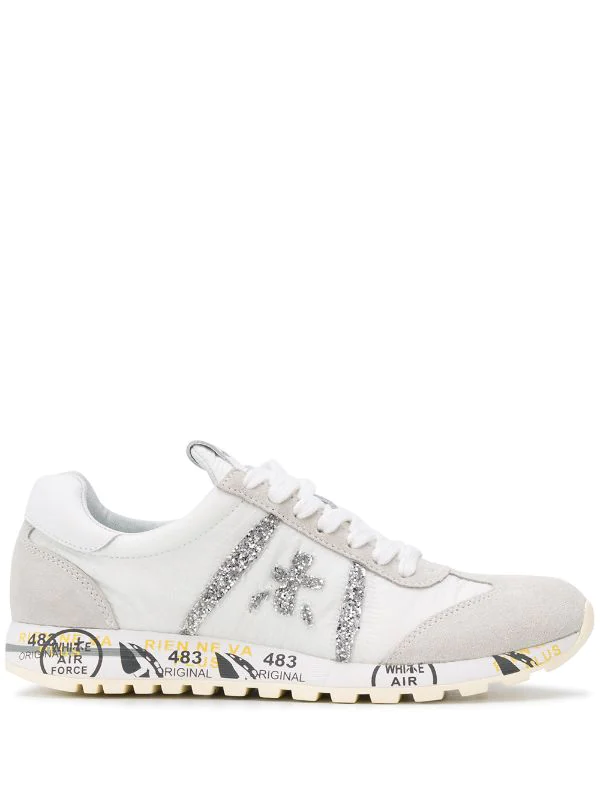 Premiata Sneakers Mit Glitter-Streifen GR 1 Premiata Sneakers Mit Glitter-Streifen GR