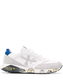Premiata 4555 WHITE Sneakers Mit Einsätzen Herren