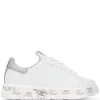 Premiata 'Belle' Flatform-Sneakers In Glitter-Optik Damen