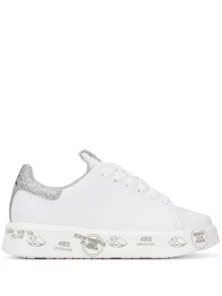 Premiata 'Belle' Flatform-Sneakers In Glitter-Optik Damen