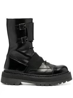 Premiata Schnürstiefel Mit Dicker Sohle Damen