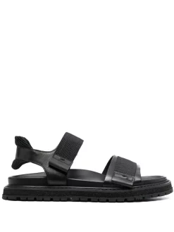 ( Neue Saison ) Premiata LISCIO NERO Sandalen Mit Doppeltem Riemen Herren