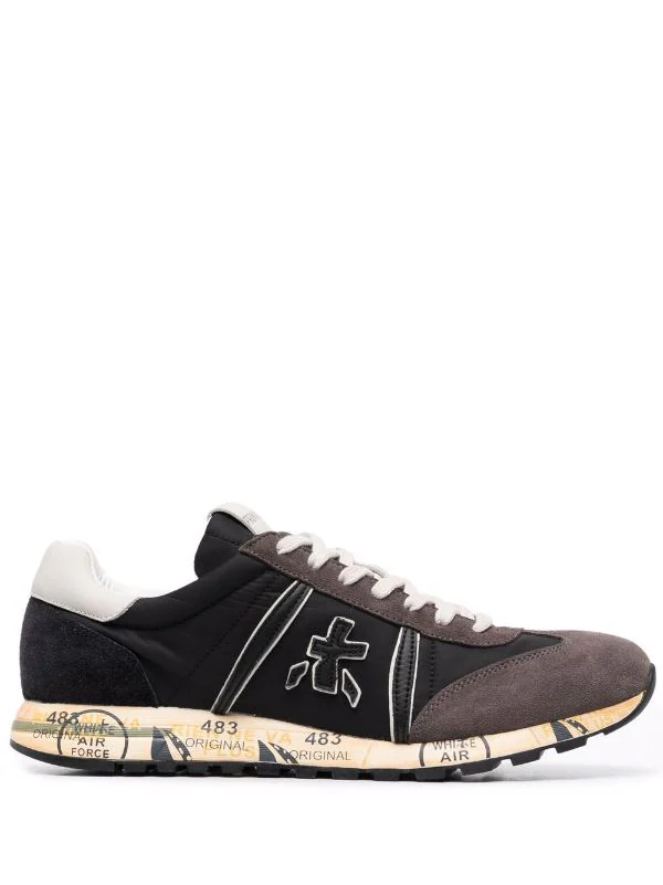 Premiata BROWN BLACK Sneakers Mit Wildledereinsätzen Herren 1 Premiata BROWN BLACK Sneakers Mit Wildledereinsätzen Herren