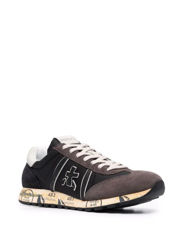 Premiata BROWN BLACK Sneakers Mit Wildledereinsätzen Herren 2 Premiata BROWN BLACK Sneakers Mit Wildledereinsätzen Herren – Bild 2