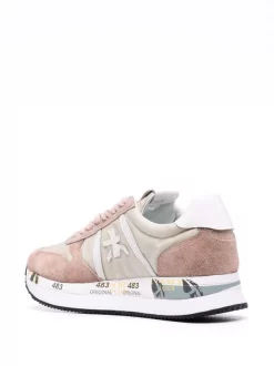 Premiata BEIGe Tris Sneakers Damen -Deutschland Premiata Verkaufs-Shop 16998571 33964528 600