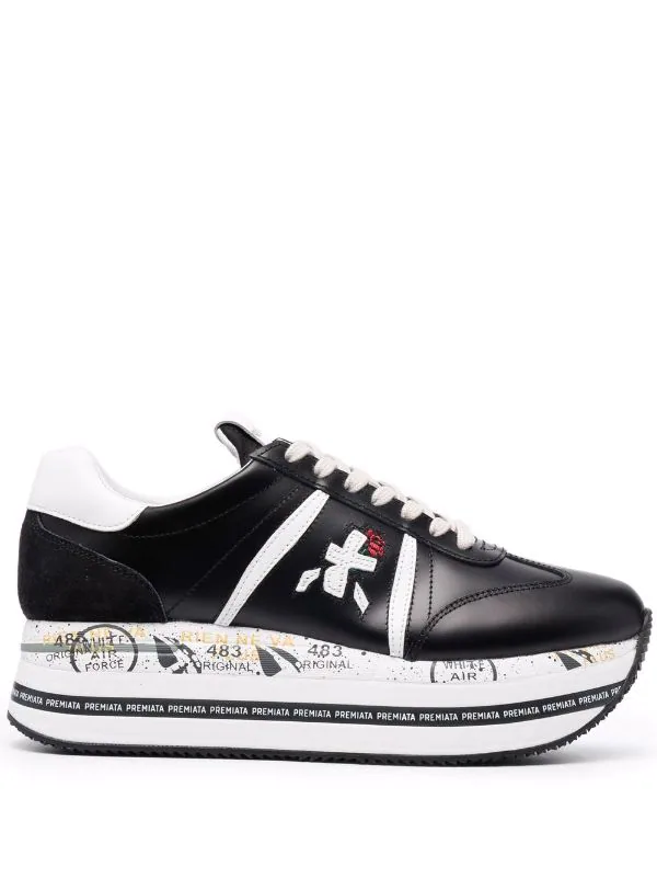 Premiata Beth Plateau-Sneakers BLACK 1 Premiata Beth Plateau-Sneakers BLACK