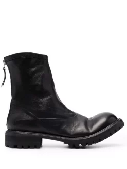 ( Neue Saison ) Premiata BLACK Stiefel Mit Reißverschluss Herren