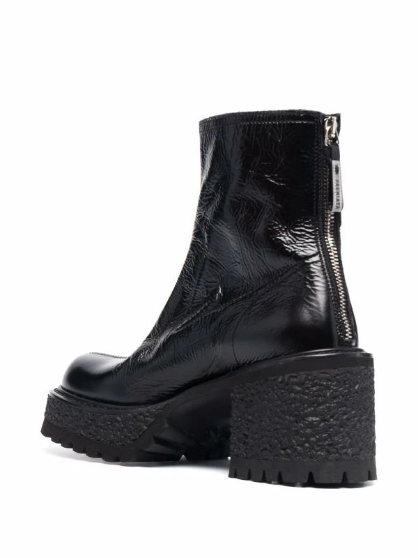 Premiata Stiefeletten Mit Blockabsatz GOMMA LACCA NERO 3 Premiata Stiefeletten Mit Blockabsatz GOMMA LACCA NERO – Bild 3
