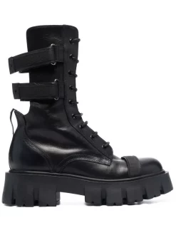 Premiata Schnürstiefel Mit Cut-Outs MATT NERO