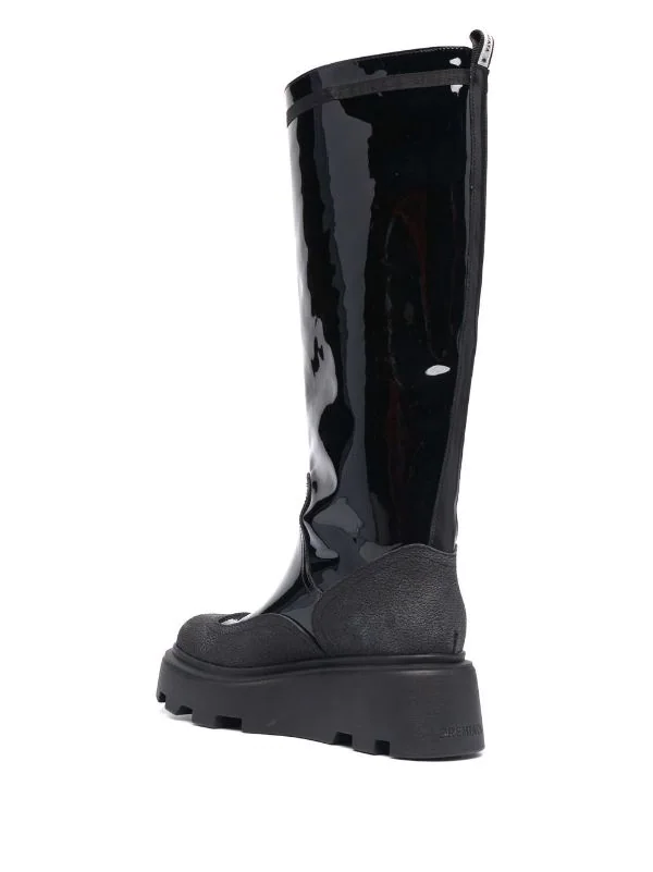 Premiata Stiefel Aus Lackleder CREPE VERNIE BUT NERO 3 Premiata Stiefel Aus Lackleder CREPE VERNIE BUT NERO – Bild 3