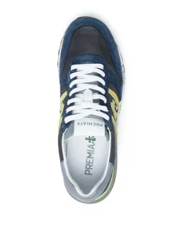 ( Neue Saison ) Premiata BLUE Sneakers Mit Logo-Patch Herren -Deutschland Premiata Verkaufs-Shop 17698446 39548514 600