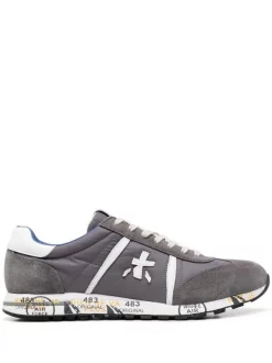 ( Neue Saison ) Premiata 5645 GREY Lander Sneakers Herren