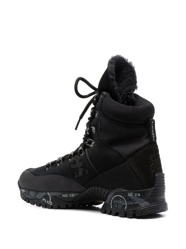 ( Neue Saison ) Premiata 184 BLACK MidTrecD Schnürstiefel Damen 3 ( Neue Saison ) Premiata 184 BLACK MidTrecD Schnürstiefel Damen – Bild 3