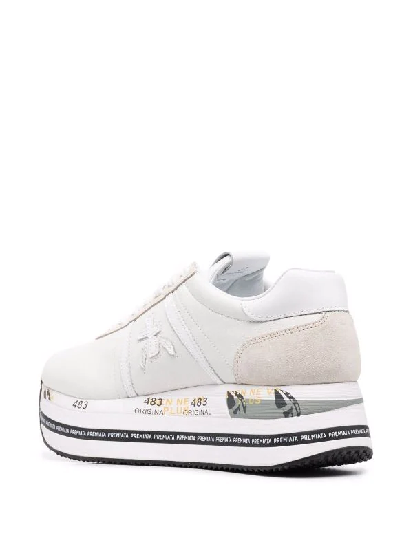 Premiata Beth Plateau-Sneakers BIANCO 3 Premiata Beth Plateau-Sneakers BIANCO – Bild 3