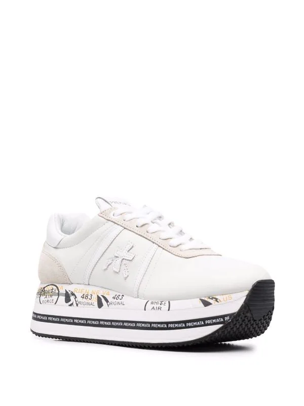 Premiata Beth Plateau-Sneakers BIANCO 2 Premiata Beth Plateau-Sneakers BIANCO – Bild 2