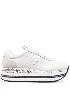 Premiata Beth Plateau-Sneakers BIANCO