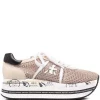 ( Neue Saison ) Premiata Beth Plateau-Sneakers BEIGE