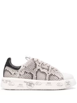 ( Neue Saison ) Premiata Belle Sneakers Mit Schlangen-Wirkung Damen