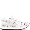 ( Neue Saison ) Premiata VAR 5640 Perforierte Conny Sneakers Damen