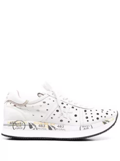 ( Neue Saison ) Premiata VAR 5640 Perforierte Conny Sneakers Damen