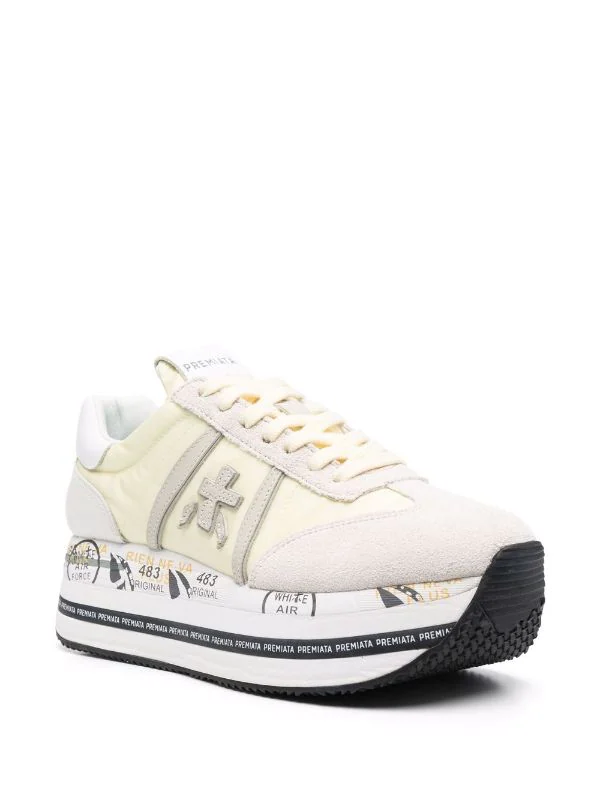 ( Neue Saison ) Premiata Sneakers Mit Schnürung YELLOW 2 ( Neue Saison ) Premiata Sneakers Mit Schnürung YELLOW – Bild 2
