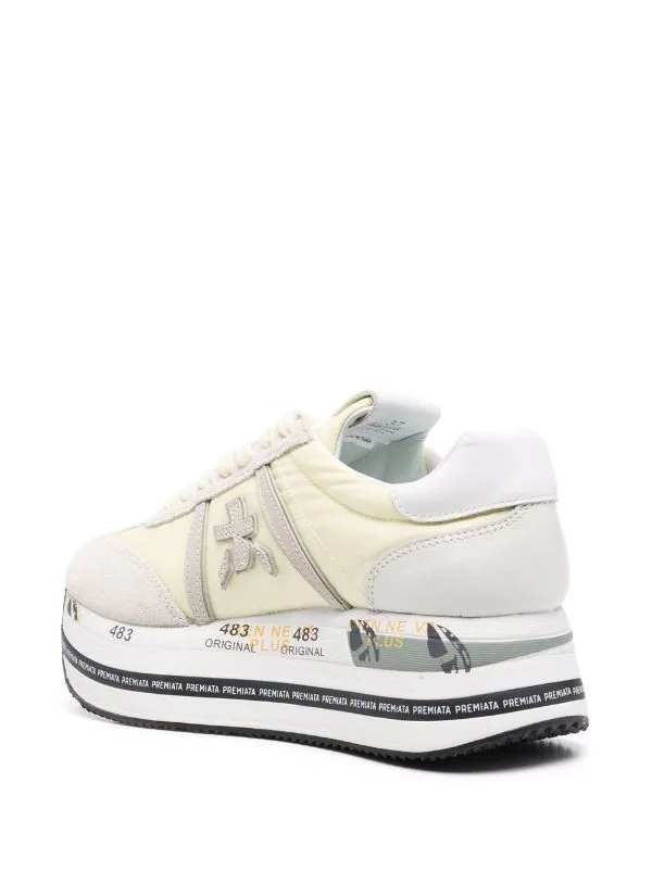 ( Neue Saison ) Premiata Sneakers Mit Schnürung YELLOW 3 ( Neue Saison ) Premiata Sneakers Mit Schnürung YELLOW – Bild 3