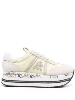 ( Neue Saison ) Premiata Sneakers Mit Schnürung YELLOW