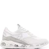 ( Neue Saison ) Premiata WHITE Sneakers Mit Grafischem Print Damen