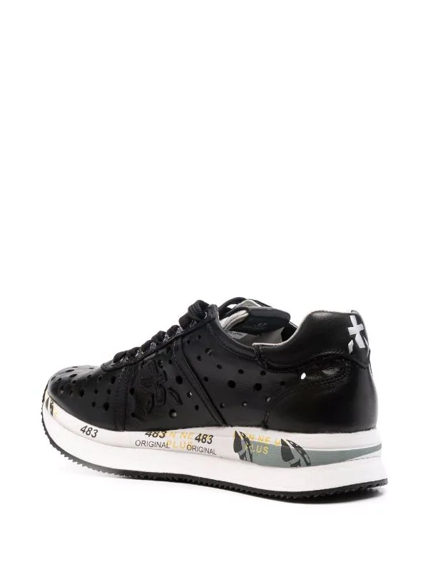 ( Neue Saison ) Premiata Perforierte Sneakers Damen 3 ( Neue Saison ) Premiata Perforierte Sneakers Damen – Bild 3