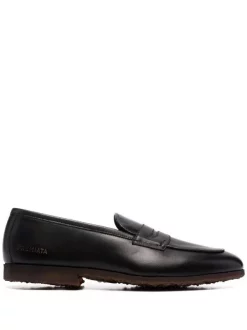 ( Neue Saison ) Premiata Penny-Loafer Mit Strukturierter Sohle BLACK