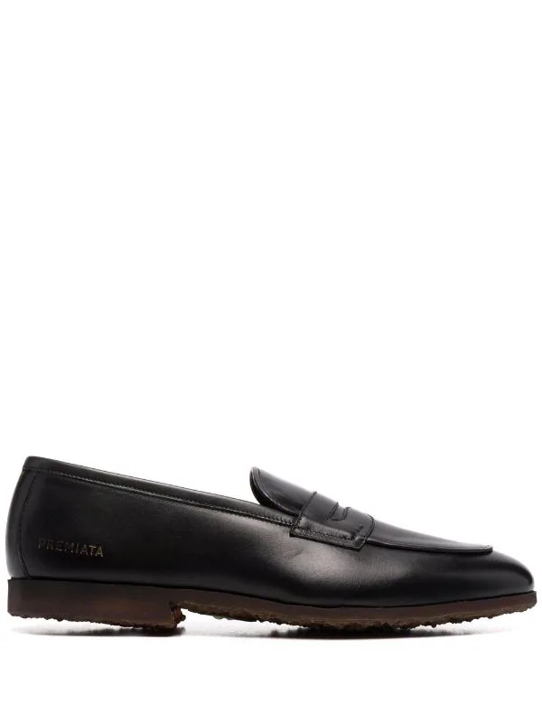 ( Neue Saison ) Premiata Penny-Loafer Mit Strukturierter Sohle BLACK 1 ( Neue Saison ) Premiata Penny-Loafer Mit Strukturierter Sohle BLACK