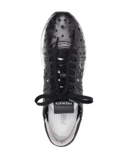 ( Neue Saison ) Premiata Perforierte Conny Sneakers 5641 BLACK -Deutschland Premiata Verkaufs-Shop 17987857 37977644 600