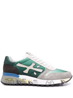( Neue Saison ) Premiata Mick Sneakers GREEN MULTI