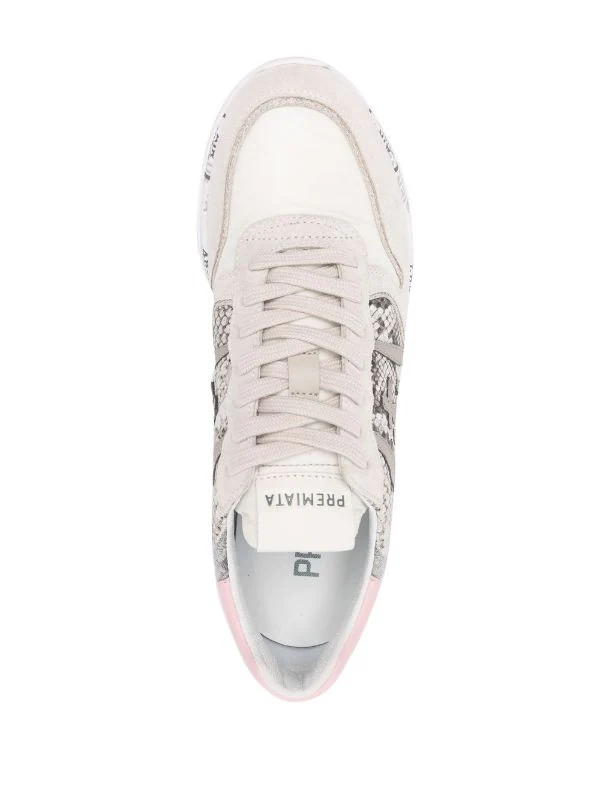 ( Neue Saison ) Premiata Sneakers Mit Kontrasteinsätzen VAR 5656 GREY 4 ( Neue Saison ) Premiata Sneakers Mit Kontrasteinsätzen VAR 5656 GREY – Bild 4