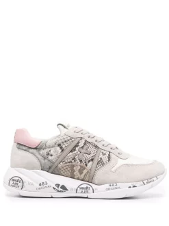 ( Neue Saison ) Premiata Sneakers Mit Kontrasteinsätzen VAR 5656 GREY