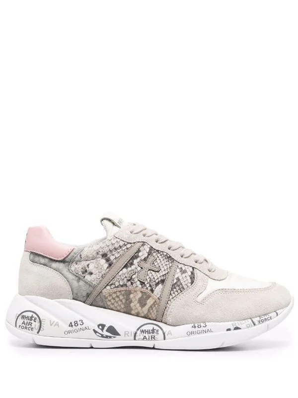 ( Neue Saison ) Premiata Sneakers Mit Kontrasteinsätzen VAR 5656 GREY 1 ( Neue Saison ) Premiata Sneakers Mit Kontrasteinsätzen VAR 5656 GREY