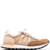 ( Neue Saison ) Premiata VAR 5784 BROWN Sneakers In Colour-Block-Optik Damen