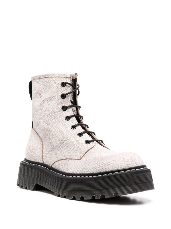 ( Neue Saison ) Premiata Stiefeletten Mit Schnürung BIANCO 2 ( Neue Saison ) Premiata Stiefeletten Mit Schnürung BIANCO – Bild 2