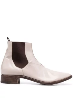 ( Neue Saison ) Premiata Klassische Chelsea-Boots LUCE BEIGE