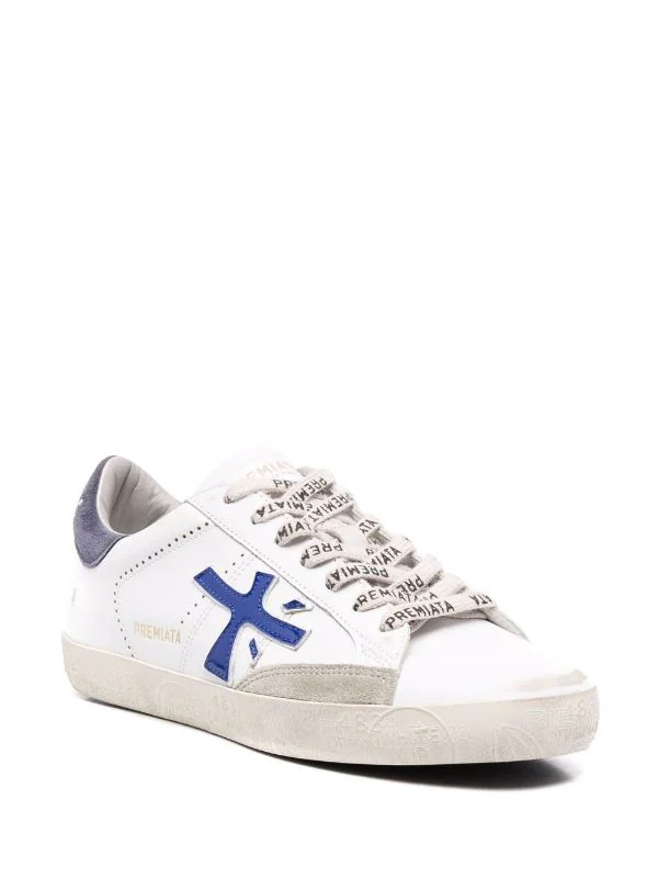 ( Neue Saison ) Premiata Steven Sneakers WHITE/BLUE 2 ( Neue Saison ) Premiata Steven Sneakers WHITE/BLUE – Bild 2