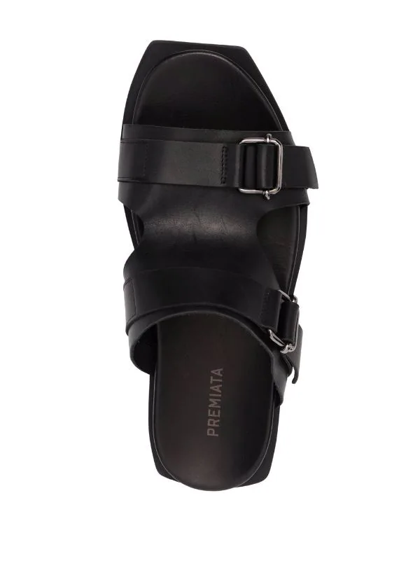 ( Neue Saison ) Premiata Pantoletten Mit Schnallen ELBA NERO 4 ( Neue Saison ) Premiata Pantoletten Mit Schnallen ELBA NERO – Bild 4