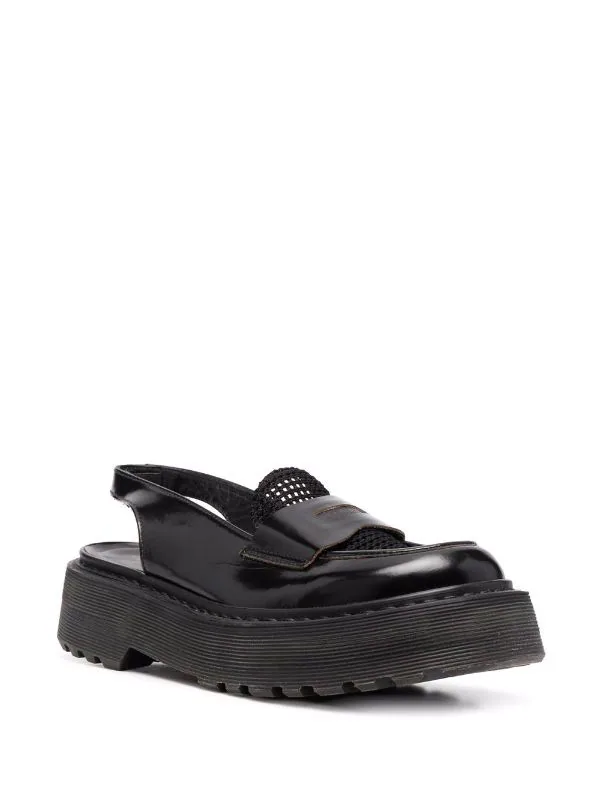 ( Neue Saison ) Premiata LUCE NERO RODI NERO Slingback-Loafer Damen 2 ( Neue Saison ) Premiata LUCE NERO RODI NERO Slingback-Loafer Damen – Bild 2