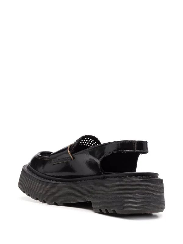 ( Neue Saison ) Premiata LUCE NERO RODI NERO Slingback-Loafer Damen 3 ( Neue Saison ) Premiata LUCE NERO RODI NERO Slingback-Loafer Damen – Bild 3