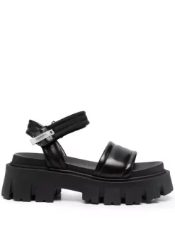 ( Neue Saison ) Premiata Klassische Riemchensandalen Nappa/egittonero