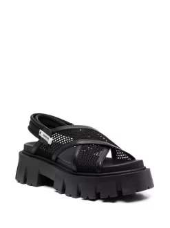 ( Neue Saison ) Premiata RODI/BUTTER./EGITTO NERO Sandalen Mit Geriffelter Sohle Damen -Deutschland Premiata Verkaufs-Shop 18009263 38094944 600