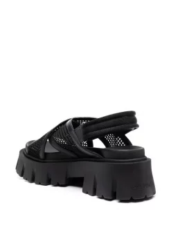 ( Neue Saison ) Premiata RODI/BUTTER./EGITTO NERO Sandalen Mit Geriffelter Sohle Damen -Deutschland Premiata Verkaufs-Shop 18009263 38094954 600