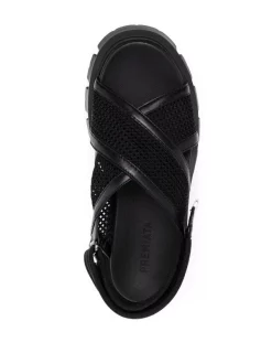 ( Neue Saison ) Premiata RODI/BUTTER./EGITTO NERO Sandalen Mit Geriffelter Sohle Damen -Deutschland Premiata Verkaufs-Shop 18009263 38094960 600