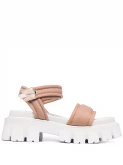 ( Neue Saison ) Premiata EGITTO NUDE Sandalen Mit Klettverschluss Damen