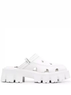 ( Neue Saison ) Premiata Perforierte Mules GAUCHO BIANCO