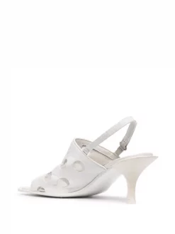 ( Neue Saison ) Premiata Geometrische Slingback-Sandalen GLOSS BIANCO NET NUDO -Deutschland Premiata Verkaufs-Shop 18075775 38618061 600
